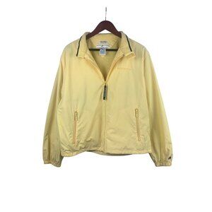 Tommy Hilfiger Golf Jacket Yellow Nylon Mens M Washington Design